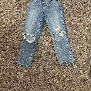 Distressed Blue Women's Jeans